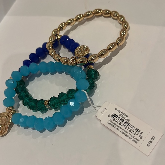 Lilly Pulitzer Mermaid Grotto Bracelet Set - Picture 3 of 3